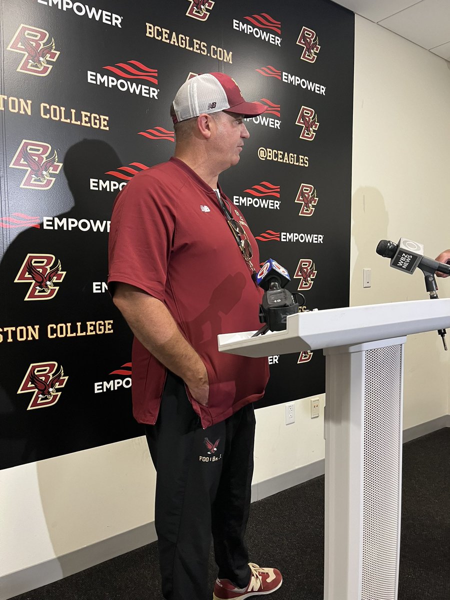 Kevin J. Stone (@kstone06) on Twitter photo Bill O’Brien gave an opening statement, saying both QBs were informed this morning.
He praised James’ reaction & commitment to remaining a good teammate.
Also broke some news that Jonathan Montague is out for the year (ACL)
<a href="/newftbj/">New England Football Journal ® 🏈</a> <a href="/BCEagleAction/">Eagle Action</a> Bill O’Brien gave an opening statement, saying both QBs were informed this morning.
He praised James’ reaction & commitment to remaining a good teammate.
Also broke some news that Jonathan Montague is out for the year (ACL)
<a href="/newftbj/">New England Football Journal ® 🏈</a> <a href="/BCEagleAction/">Eagle Action</a>