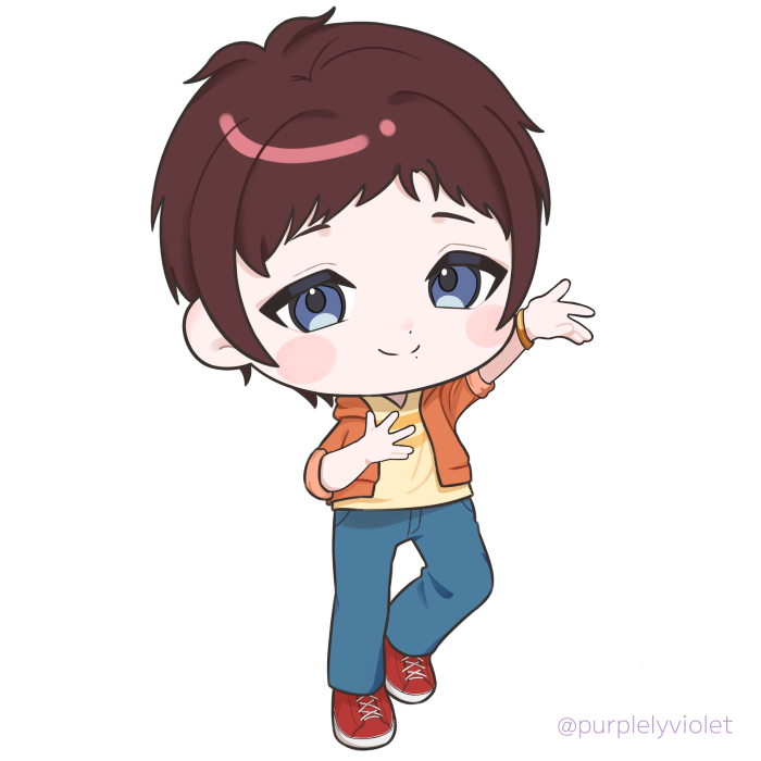 💜custom chibi work💜

I had the super fun opportunity to work with <a href="/LinksReStory/">LinkS: Re Story 🍁</a> for the main character, Haruki's chibi illust! 
I can't wait for the story to go live👀

#vgencomm #commissionsopen