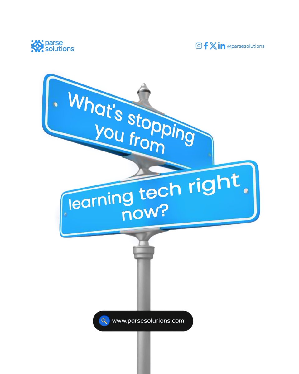 ParseSolutions's tweet image. The only thing between you and a tech career is a decision. At Parse Solutions, we make the learning simple, affordable, and beginner friendly,so you can start today, not someday. 💙👩🏽‍💻
.
.
.
.
.
.
#parsesolutions #techskills #tech #remotelearning #tuesday