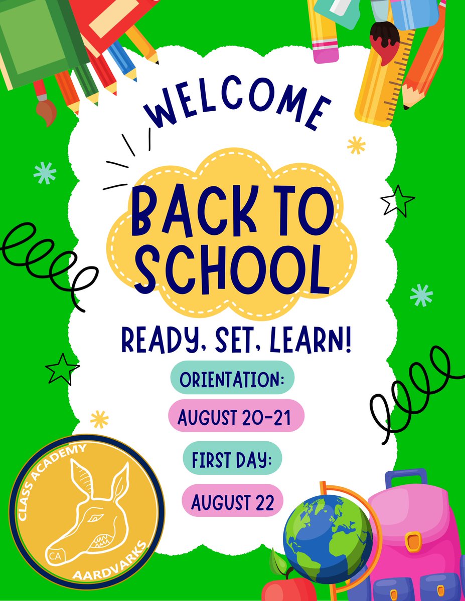 ThePrevNet's tweet image. Back to #School is around the corner!  Orientation will be August 20-21.  The first day back will be a 1/2 day on August 22!

The countdown to the end of #summer begins now. Be on the look out for more info on times. Let&apos;s Go VARK Nation!