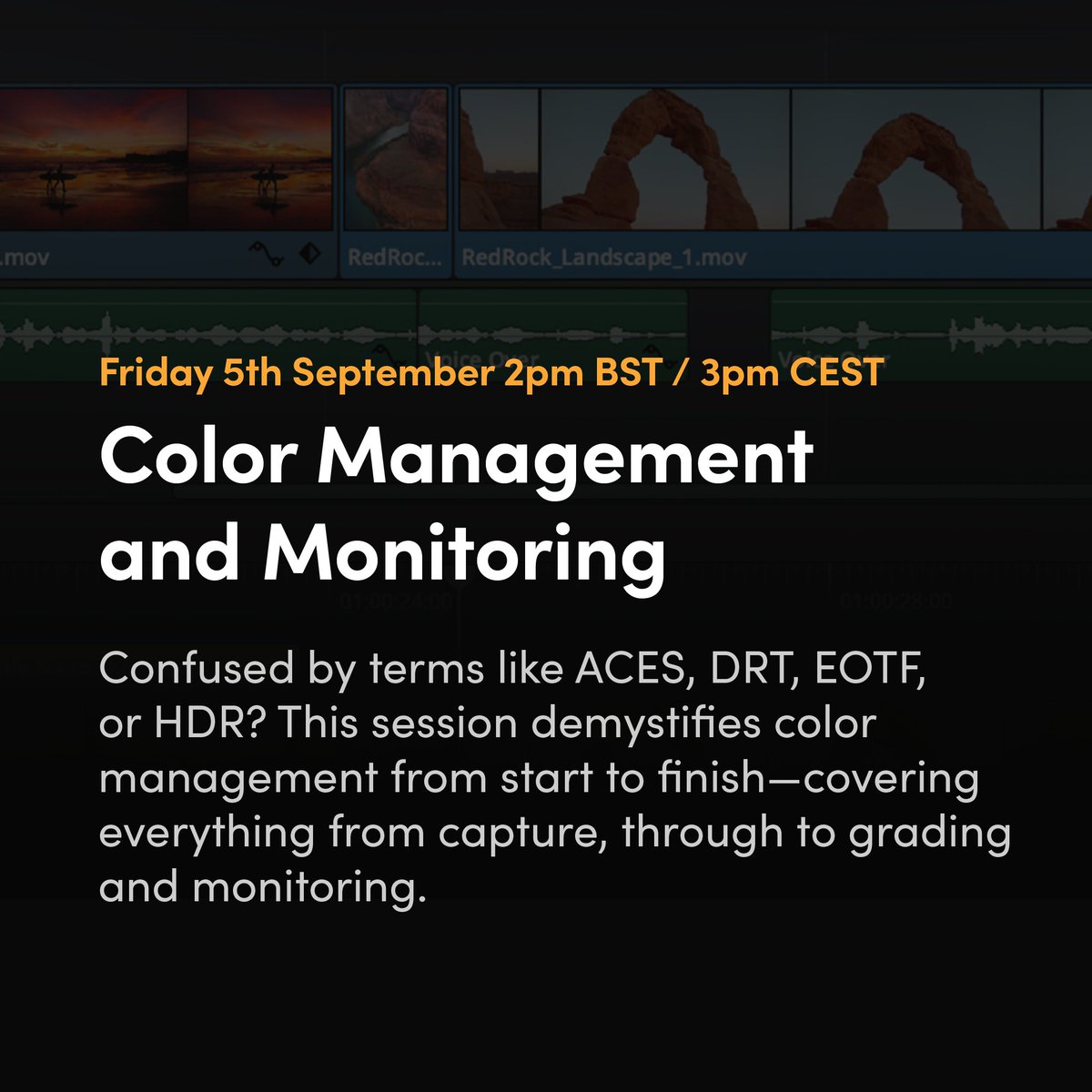 Announcing Free Training
Learn DaVinci Resolve - The world’s only all-in-one tool for editing, colour, VFX, motion graphics, and audio post.
Organized by <a href="/Blackmagic_News/">Blackmagic Design</a>

Register via the link below
eventbrite.com/cc/davinci-res…
