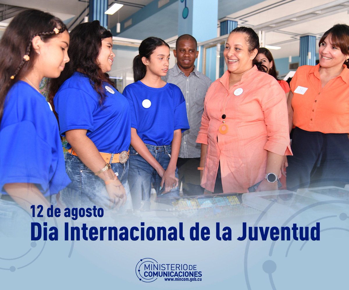 En el #DíaInternacionalDeLaJuventud, celebramos a quienes transforman sueños en realizaciones. #Fidel confió en la fuerza creadora de la juventud, en su audacia y compromiso. Hoy, seguimos contando con ellos para avanzar en #CubaPorLaTransformaciónDigital. #SiempreJoven  🇨🇺