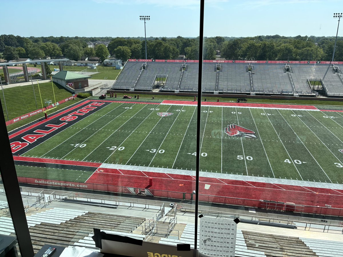 Mick Tidrow (@micktidrow) on Twitter photo Ready to have this view again on a game day.
A month until football at Scheumann Stadium, but only 18 days until we have <a href="/BallStateFB/">Ball State Football</a> back! Ready to have this view again on a game day.
A month until football at Scheumann Stadium, but only 18 days until we have <a href="/BallStateFB/">Ball State Football</a> back!