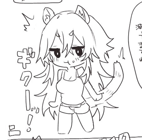 あとがきに描いた凝りてないエアちゃん 