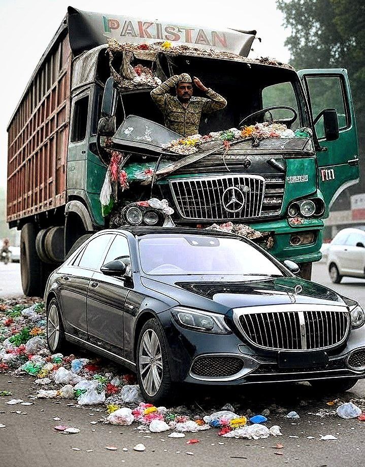GPoliticshub's tweet image. Asim Munir compares Pak to a gravel-loaded dump truck vs India’s Mercedes. But in modern warfare, brute force loses to precision. The crash might not end the way he thinks. (Photo- osint tv) 

#IndiaPakistan #AsimMunir #MilitaryLogic #Geopolitics