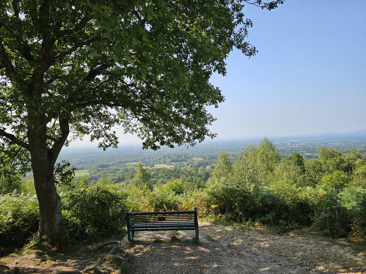 SamChands16's tweet photo. The Surrey Hills on a sunny day👌😍📸 panoramic views from Pitch Hill and Holmbury Hill. @TheSnowDreamer @metoffice @bbcweather @itvweather @SurreyHillsNL #loveukweather #Views #viewsfordays #livingthedream #walks #photography #Summer2025 #August @nationaltrust @southeastNT https://t.co/LihgRoJ8FJ