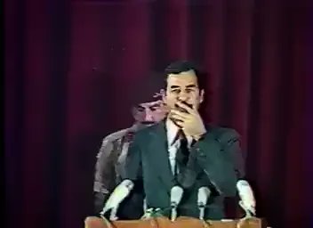 Saddam Hussein had only been President for 5 days.

Then he summoned Iraq’s top officials to a hall in Baghdad.

By the end of that meeting, dozens would be dead and Saddam's grip on power would be absolute.

Here’s how he pulled off one of history’s most terrifying purges: 🧵👇