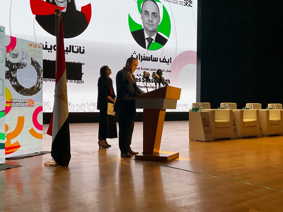United Nations Egypt (@unegypt) on Twitter photo Marking #InternationalYouthDay, Egypt’s <a href="/emysofficial/">وزارة الشباب والرياضة - مصر</a> & <a href="/UN/">United Nations</a> unveil the National Youth & Sports Strategy 2025–2032 — driving unity, opportunity and growth in line with Egypt’s Vision 2030 & the UN 2030 Agenda.
egypt.un.org/en/299686-pano… Marking #InternationalYouthDay, Egypt’s <a href="/emysofficial/">وزارة الشباب والرياضة - مصر</a> & <a href="/UN/">United Nations</a> unveil the National Youth & Sports Strategy 2025–2032 — driving unity, opportunity and growth in line with Egypt’s Vision 2030 & the UN 2030 Agenda.
egypt.un.org/en/299686-pano…