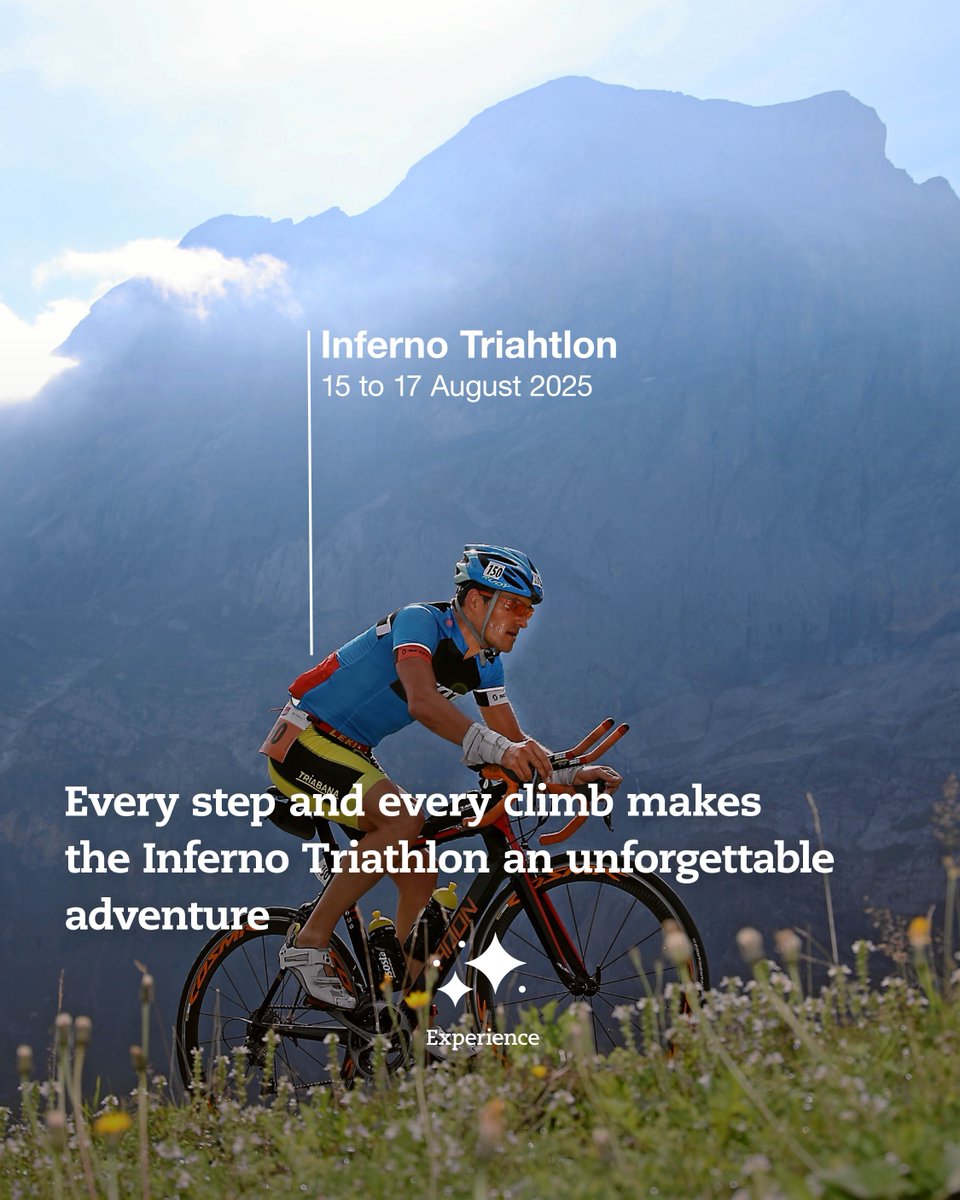 JungfrauRegion's tweet photo. On 15 to 17 August the Inferno Triathlon kicks off – come and cheer on the athletes as they battle their way up, climbing metre by metre 🏊🏾‍♂️🚴🏃🏼‍♀️🔥 

@madeinbern | @MySwitzerland_e 

#jungfrauregion #Infernotriathlon #triathlon #flowers #berneroberland #swissalps #madeinbern https://t.co/8BMyqnTdfv