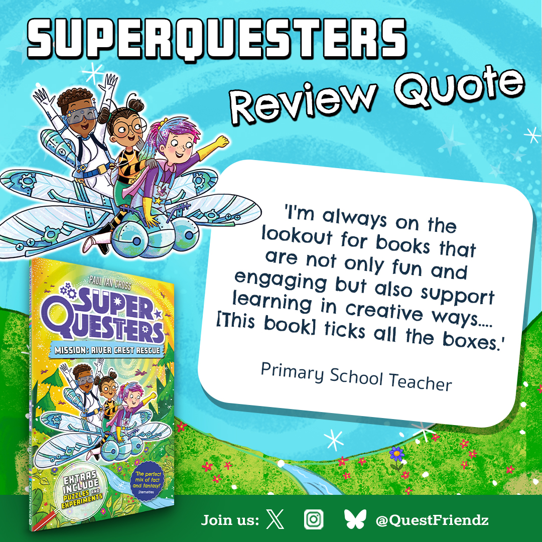 We are so excited to have this great review from a primary school teacher who received a copy of SuperQuesters Mission: River Crest Rescue by <a href="/pauliancross/">Paul Ian Cross</a> from @readforgooduk.

Find out more now:
tinyurl.com/AmazonSQRM