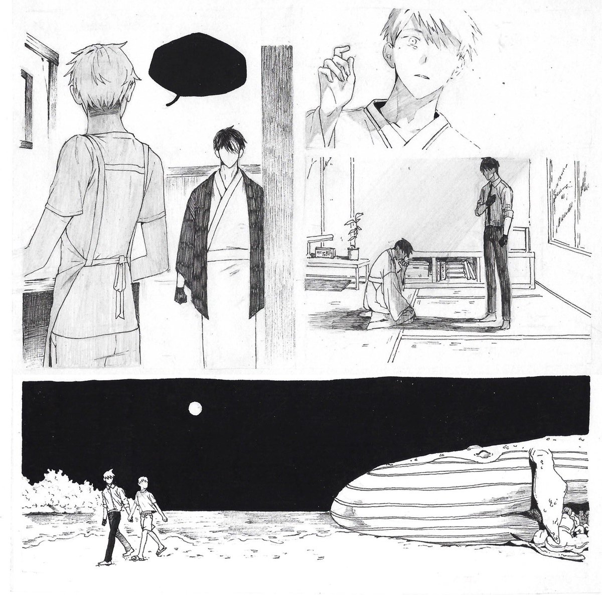 쇼돔 ss
읽고 과몰입와서 일하면서 손그림그렷던거 …
그냥 나의 망상…