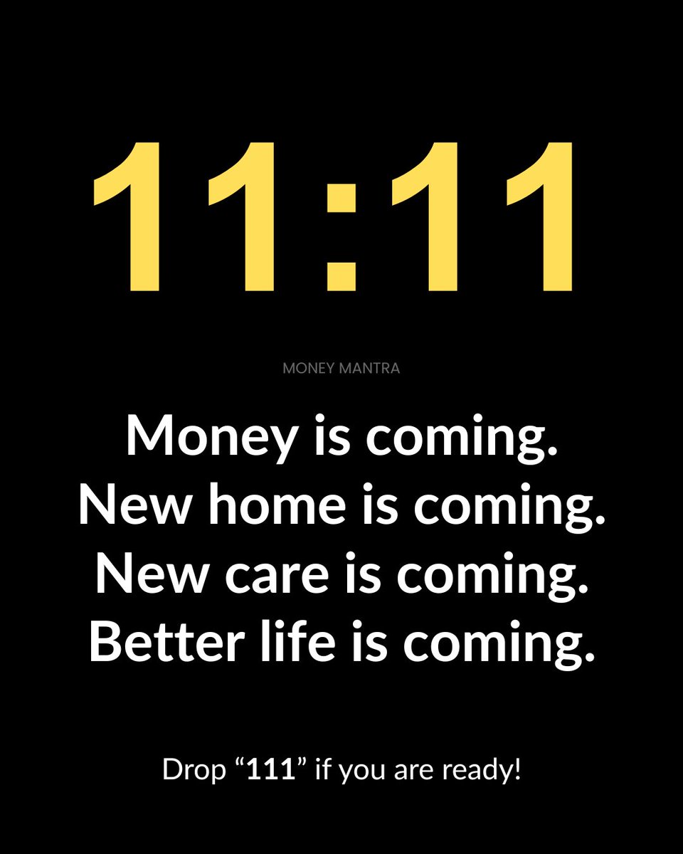 Drop "111" if you are ready.