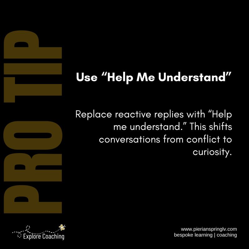 PierianSpringLV's tweet photo. When Leaders use this phrase, they signal active listening, openness, &amp; respect.

Neuroscience confirms that this lowers defensiveness &amp; shift the dynamic from confrontation to collaboration.

Small phrase, big impact.
#LeadershipInAction #pslvprotip #micromoves #explorecoaching https://t.co/xxQbP679v9