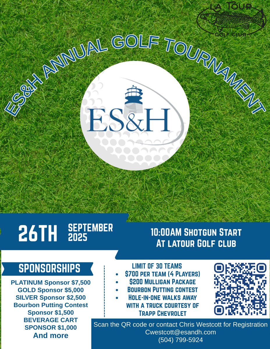 A heartfelt thank you to our incredible community for making our annual ES&amp;H Golf Tournament a huge success! Your generosity, participation, and support help us make a lasting difference. We couldn’t do it without you! 🤩⛳️
