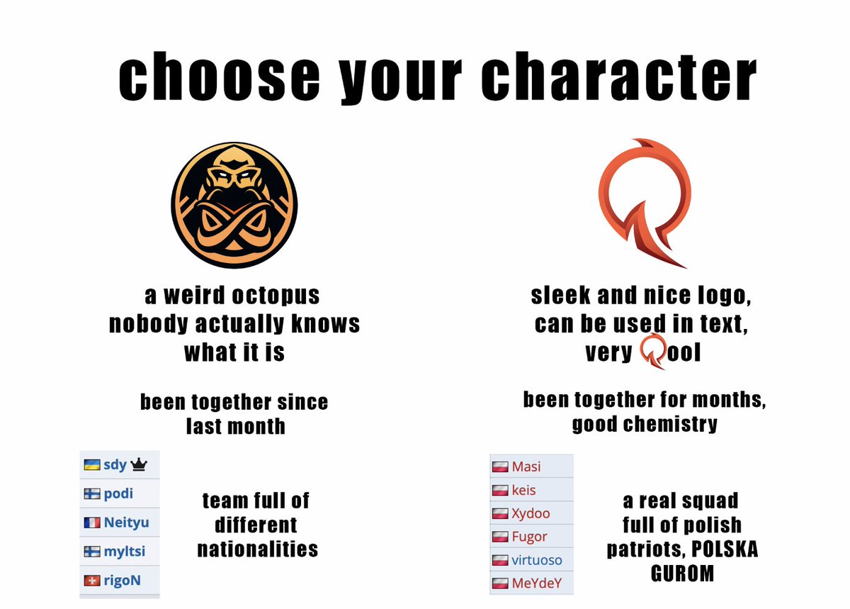 🤨WHO ARE YOU CHOOSING? <a href="/ENCE/">ENCE</a> 

#JoinTheQ