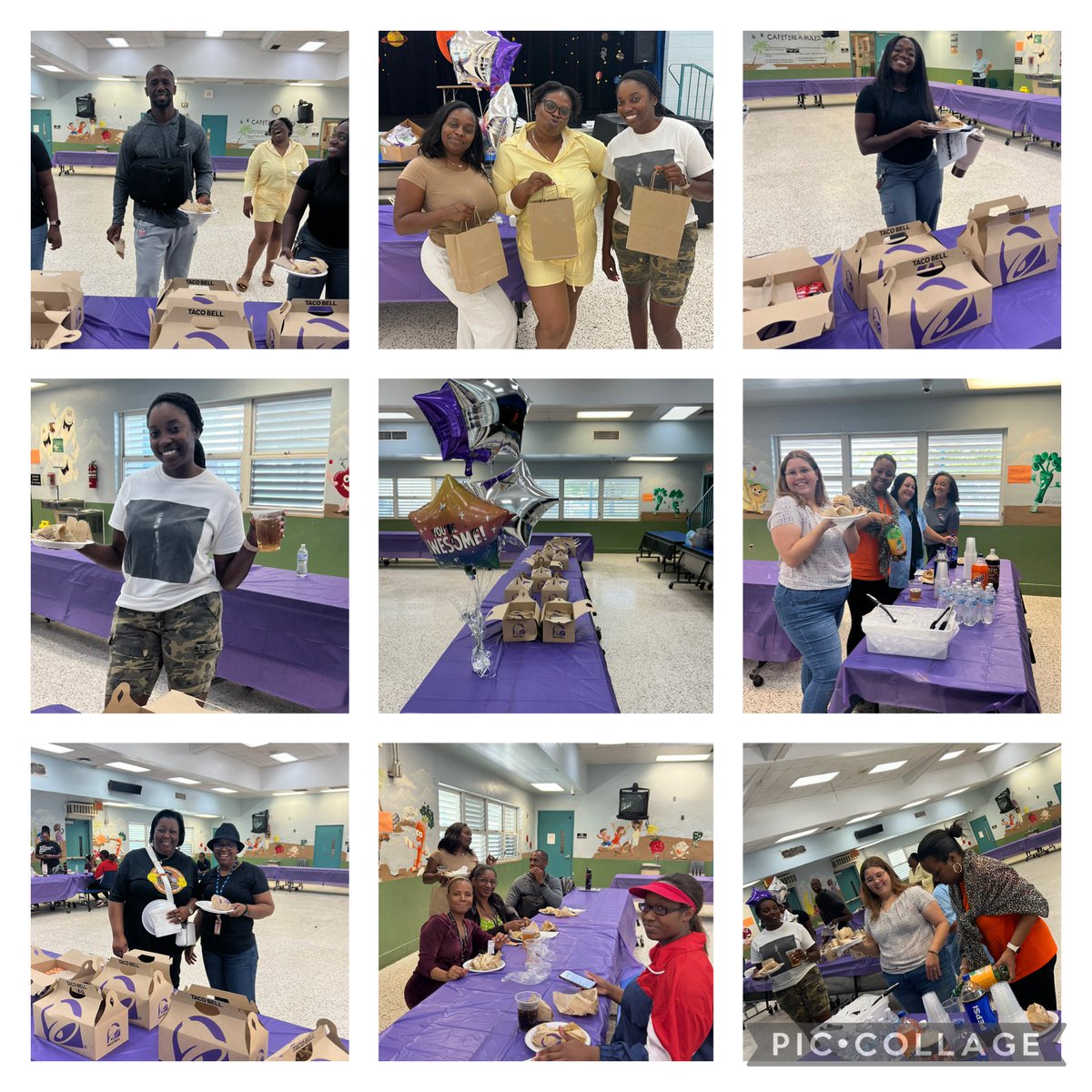 Thank You Taco Bell for sponsoring our Opening of Schools lunch on Monday! #YourBestChoiceMDCPS 
<a href="/YeseniaAponte05/">Yesenia Aponte</a> <a href="/tndavis/">tndavis</a> #tacobell