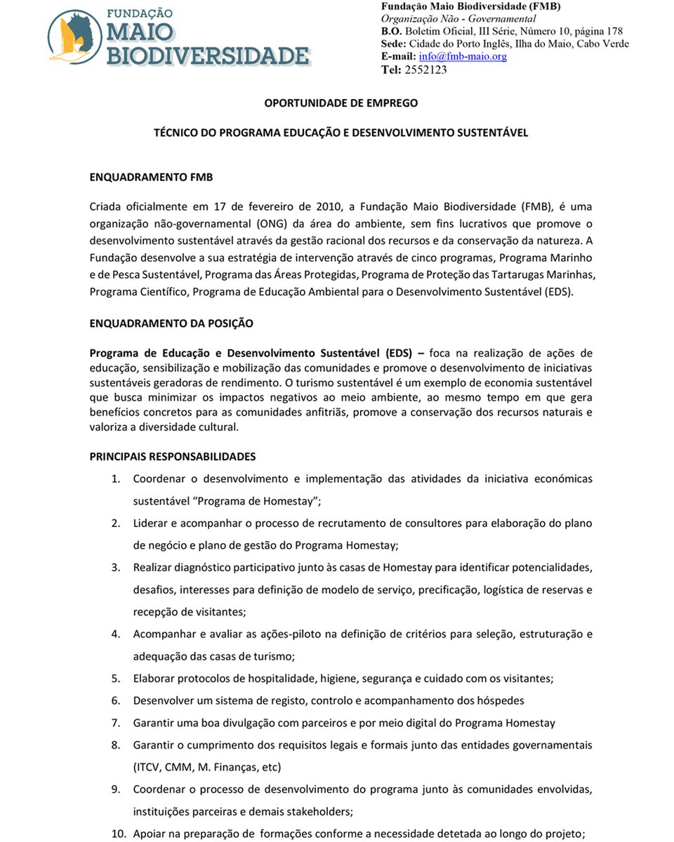 FMB - Maio Biodiversity Foundation tweet media