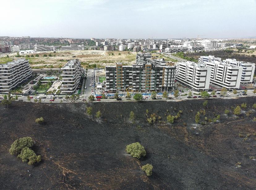 Así ha quedado Tres Cantos, Madrid.
