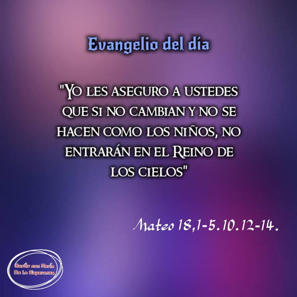 Francisco Esparza (@pachas14) on Twitter photo 🟢 ORDINARIO, FERIA
MARTES XIX DEL TIEMPO ORDINARIO
"El que se haga pequeño como un niño, ese será el más grande en el Reino de los cielos"
<a href="/LilianaSnchez9/">Liliana Sánchez 🇦🇷♌🦁</a> <a href="/poctavio65/">Octavio Martínez</a> <a href="/AgustnGonzlezO1/">Padre Agustín G.O</a> <a href="/Pdre_Rafa/">Padre Rafa</a> <a href="/ximetar/">Joaquin C Guardiolaﻥ</a> <a href="/jalisco52/">Unreal</a> <a href="/EliMorales0837/">Eli Morales</a> <a href="/irmaalvarez3210/">@IrmaAlvarez3210</a> <a href="/ggabins/">gabriela nuñez 🇻🇦</a> <a href="/newkike1/">@newkike</a> <a href="/pgnora/">Nora Piña Ghazzaoui</a> 🟢 ORDINARIO, FERIA
MARTES XIX DEL TIEMPO ORDINARIO
"El que se haga pequeño como un niño, ese será el más grande en el Reino de los cielos"
<a href="/LilianaSnchez9/">Liliana Sánchez 🇦🇷♌🦁</a> <a href="/poctavio65/">Octavio Martínez</a> <a href="/AgustnGonzlezO1/">Padre Agustín G.O</a> <a href="/Pdre_Rafa/">Padre Rafa</a> <a href="/ximetar/">Joaquin C Guardiolaﻥ</a> <a href="/jalisco52/">Unreal</a> <a href="/EliMorales0837/">Eli Morales</a> <a href="/irmaalvarez3210/">@IrmaAlvarez3210</a> <a href="/ggabins/">gabriela nuñez 🇻🇦</a> <a href="/newkike1/">@newkike</a> <a href="/pgnora/">Nora Piña Ghazzaoui</a>