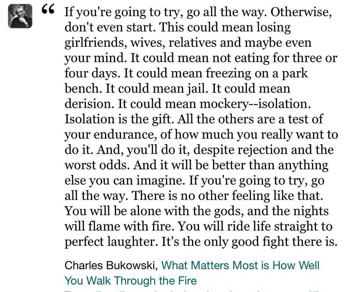 If you’re going to try, go all the way.