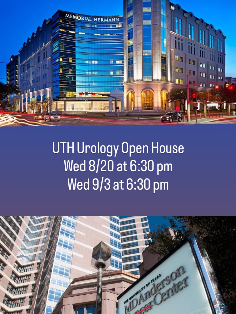 University of Texas Houston Urology (@uthurology) on Twitter photo Join us on 8/20 at 6:30 and 9/3 at 6:30 for our virtual open house. Hear about what makes our program and our people so great 🤩
Sign up link below 👇
forms.gle/ynvvKKH3Kqric6…
<a href="/Uro_Res/">The Urology Applicant ⚕</a>
<a href="/Uro_Stream/">UroStream</a>
<a href="/UroResidency/">UroResidency</a>
#insidethematch Join us on 8/20 at 6:30 and 9/3 at 6:30 for our virtual open house. Hear about what makes our program and our people so great 🤩
Sign up link below 👇
forms.gle/ynvvKKH3Kqric6…
<a href="/Uro_Res/">The Urology Applicant ⚕</a>
<a href="/Uro_Stream/">UroStream</a>
<a href="/UroResidency/">UroResidency</a>
#insidethematch