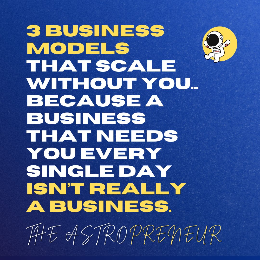 mrhamwi's tweet photo. "3 Business Models That Scale Without You"

Everyone talks about “starting a business,” but real opportunity lies in building the right kind of business.

The market rewards skill, systems, and specialization. Which of these sectors do you think has the biggest growth runway? https://t.co/RPev5l1ezF