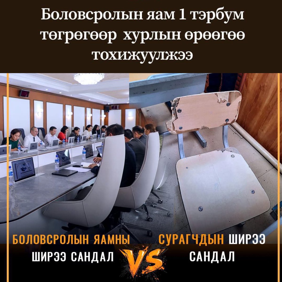 Ийм сайд, Төрийн нарийн бичгийн дарга хоёрт хариуцлага заавал ярих ёстой шүү ерөнхий сайдаа‼️
Гэрээг төрийн нарийн бичгийн дарга хийдэг‼️
Санхүүгийн асуудлыг шууд Төрийн нарийн бичгийн дарга хариуцах ёстой‼️ <a href="/Zandanshatar/">Zandanshatar G</a>