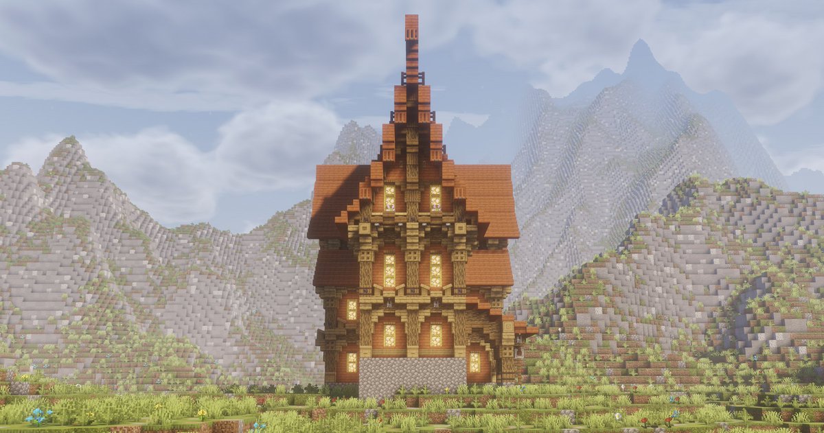 Meni~【@マイクラ建築】 tweet media