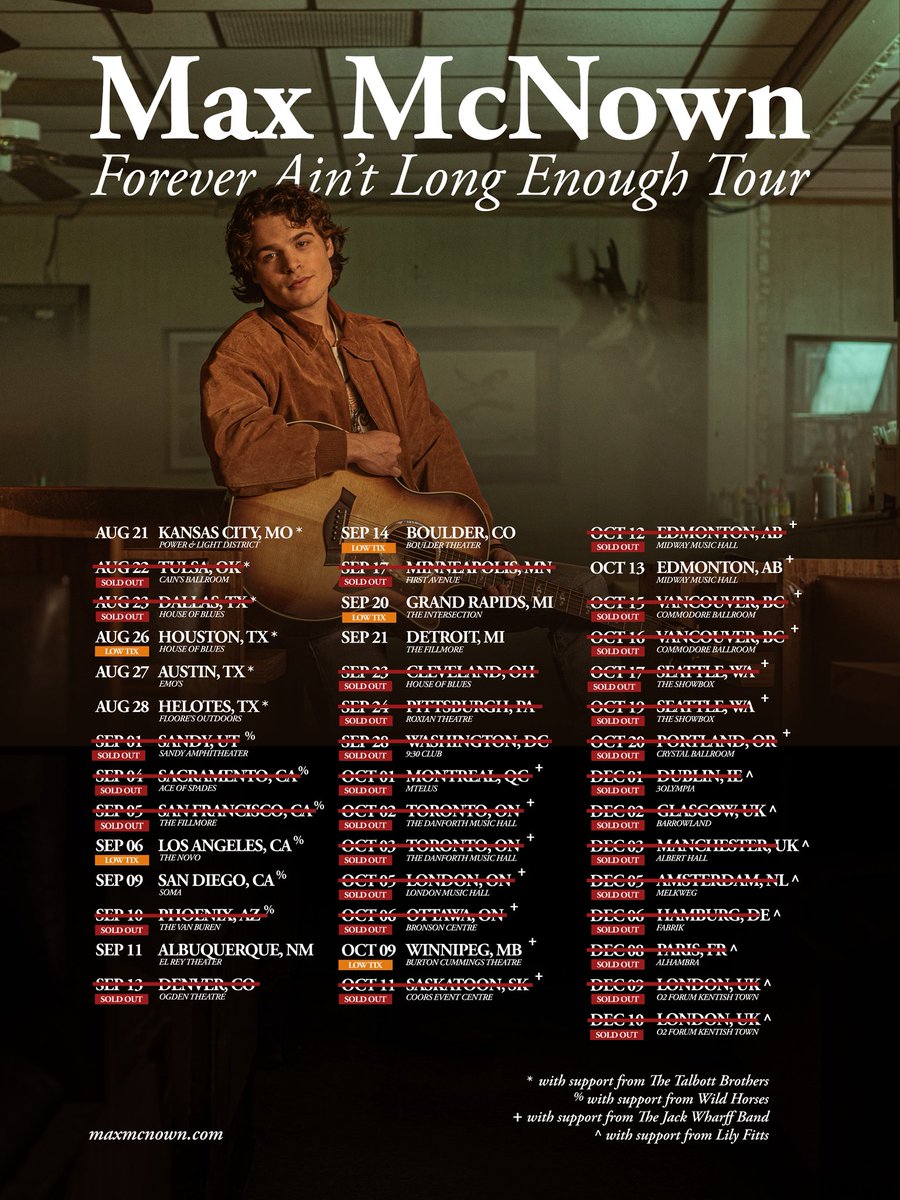 We got some HITTERS jumping on board this fall 👀

I am now even more excited to play these shows just so I can watch their performances