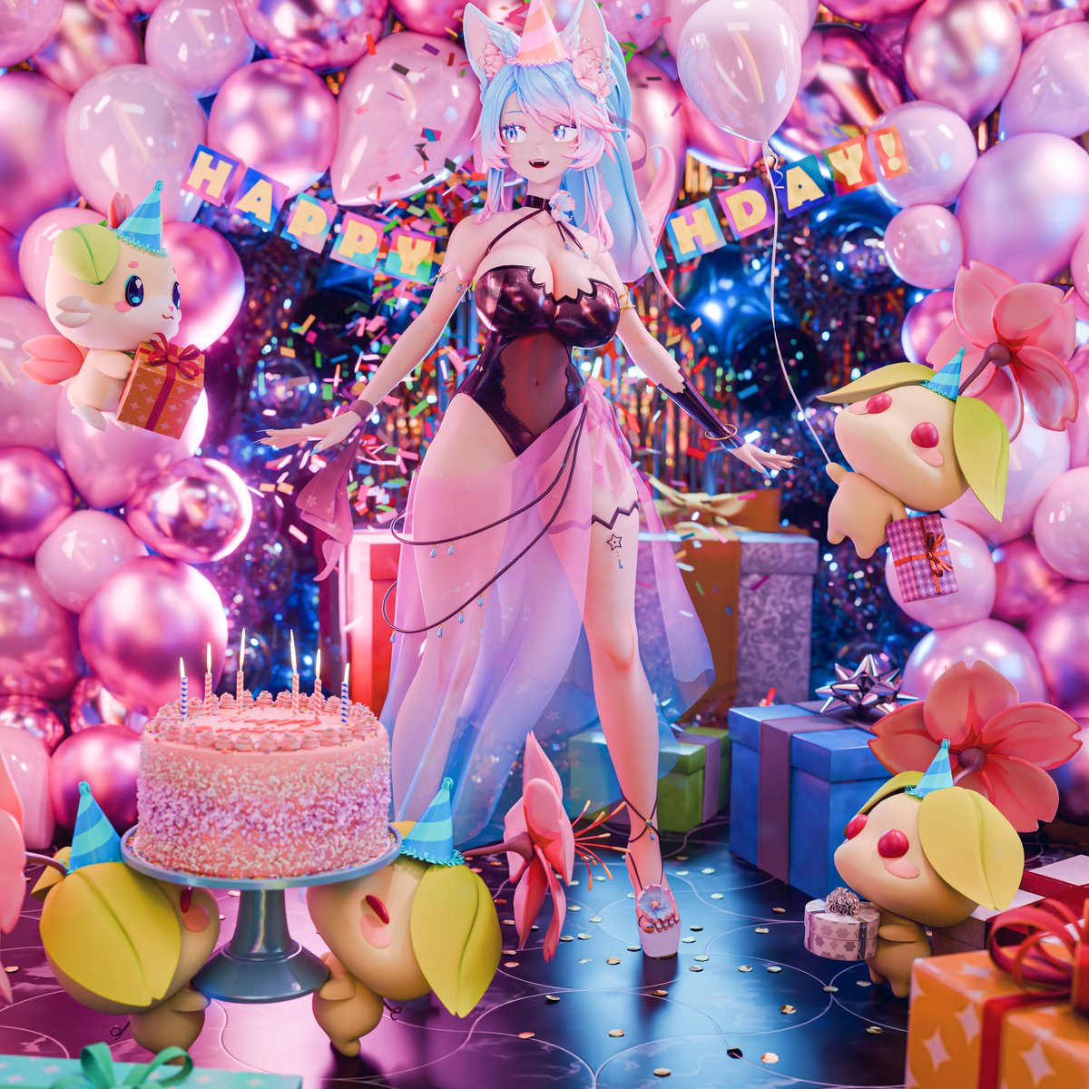🎂 ITS MY BIRTHDAY TODAY!!

Having a lil hangout in VRC before big 24 hour stream on Friday! 🥳

twitch.tv/silvervale