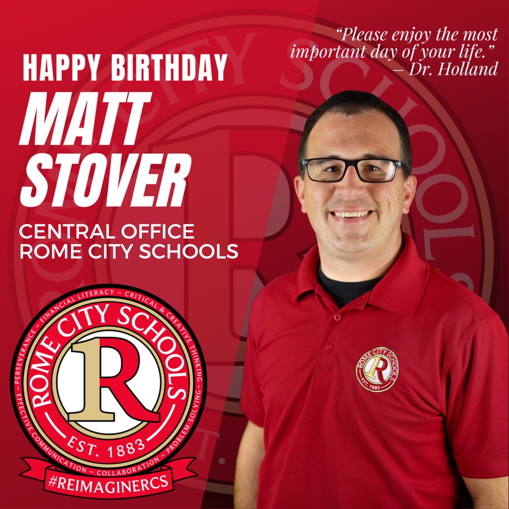 Please join us in wishing Matt Stover, Director of Technology and Network Services,  a happy birthday. Thank you for your hard work, and we hope you have a fantastic day! #ReimagineRCS