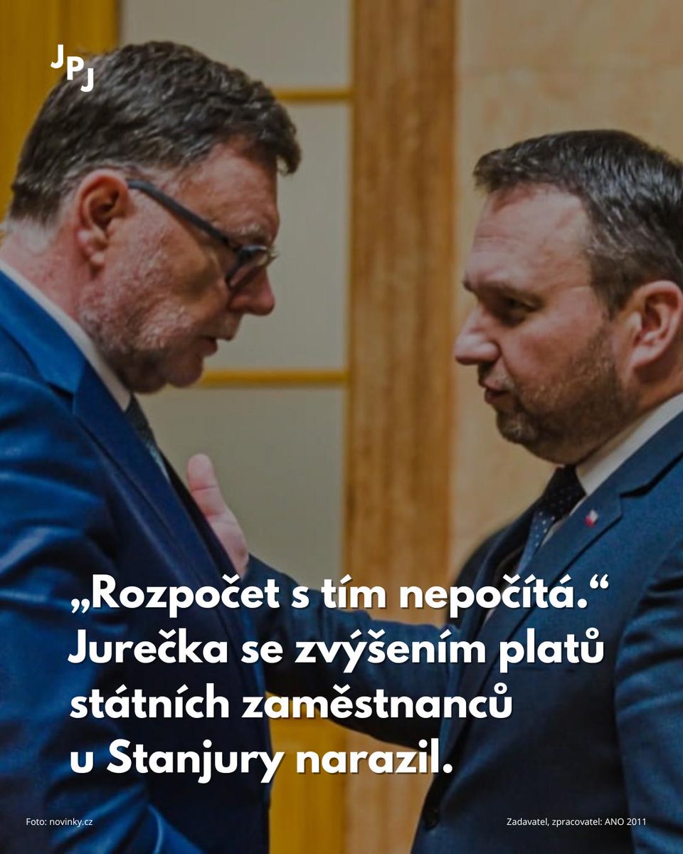 Jaroslava Pokorná Jermanová (@jermanovastkraj) on Twitter photo Pravá ruka už zase neví, co dělá levá. Ministr práce Jurečka sice slibuje navýšení platů ve státní sféře, ale ministr financí říká, že na to nejsou peníze. Ještě, že jsou pánové z jedné koalice. 
Nebo je to zase jen planý předvolební slib, u kterého členové Fialovy pětikolky Pravá ruka už zase neví, co dělá levá. Ministr práce Jurečka sice slibuje navýšení platů ve státní sféře, ale ministr financí říká, že na to nejsou peníze. Ještě, že jsou pánové z jedné koalice. 
Nebo je to zase jen planý předvolební slib, u kterého členové Fialovy pětikolky