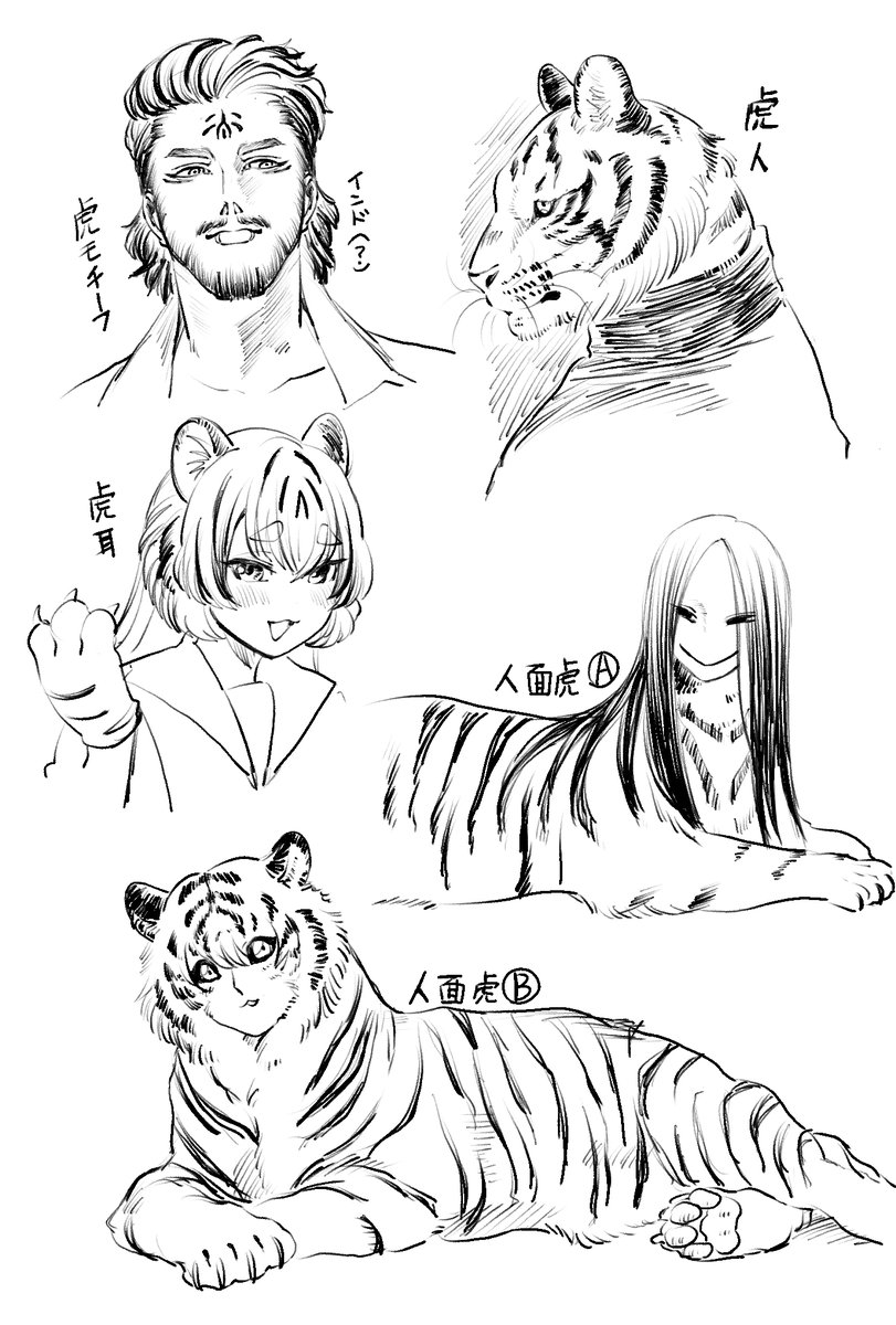 いろいろな虎