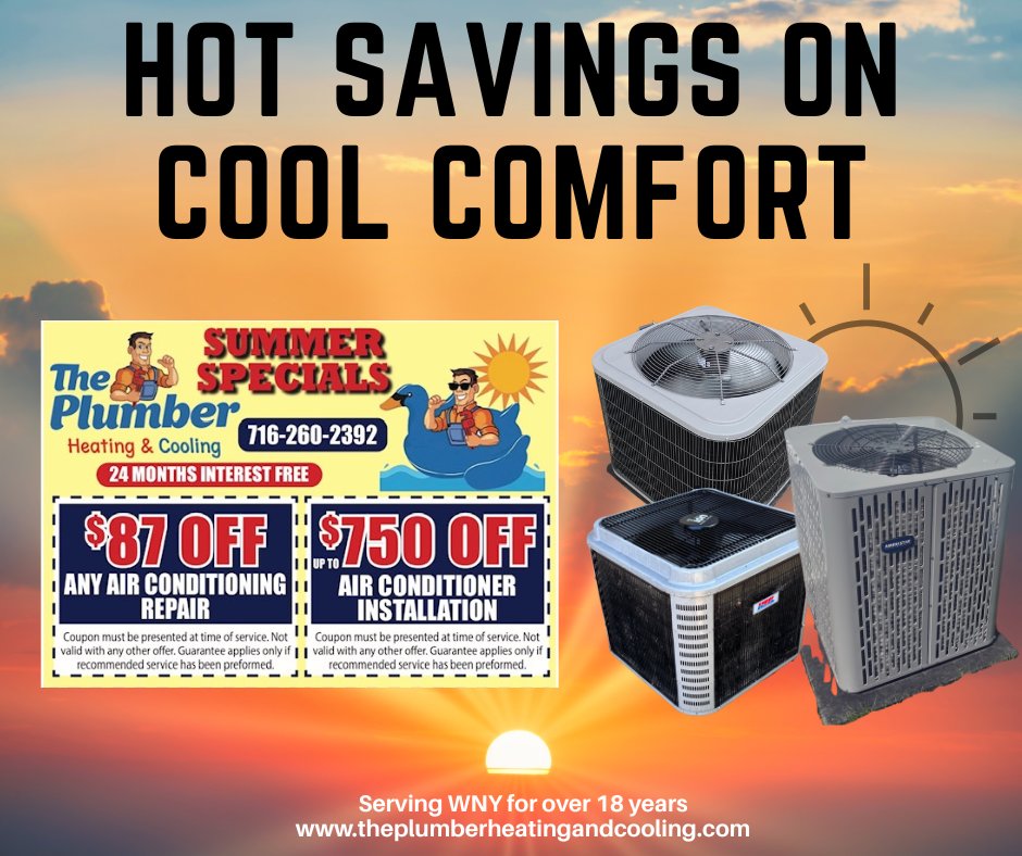 STOP SCROLLING &amp; SAVE BIG! 💰💰💰

Your summer comfort is just one call away 📞716-260-2389

We bring the chill, no Netflix required. 🛋️❄️

Visit us at theplumberheatingandcooling.com

#HVACHumor #StayCoolWNY #theplumberheatingandcooling #acnotworking #hvacnearme #emergencyservice