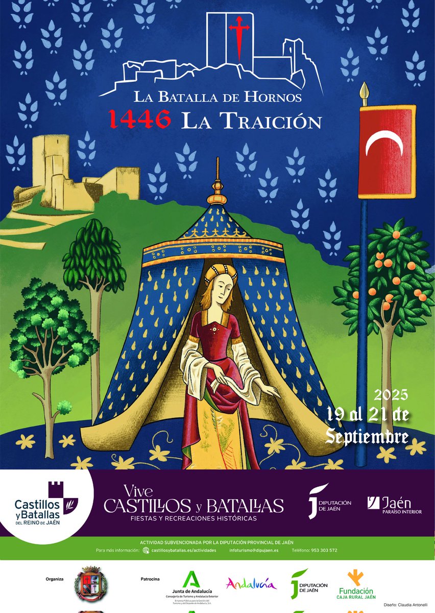 👉Os dejamos el cartel que lucirá la II edición de La Batalla de Hornos⚔️

🗓️El evento tendrá lugar del 19 al 21 de septiembre y en él participará nuestro grupo de recreación histórica.