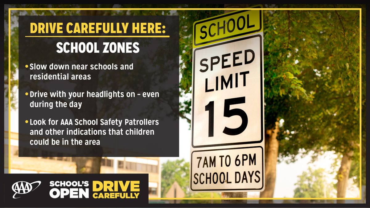 As kiddos return to school over the next few weeks, be extra vigilant in neighborhoods and school zones!