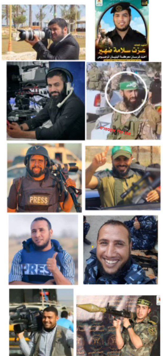 All the innocent journalists))). They knew how to hide their active position in Hamas. They knew how to talk. But they didn’t know how to navigate their brains. 
All arrived at their final destination.  
Before the scheduled arrival time.