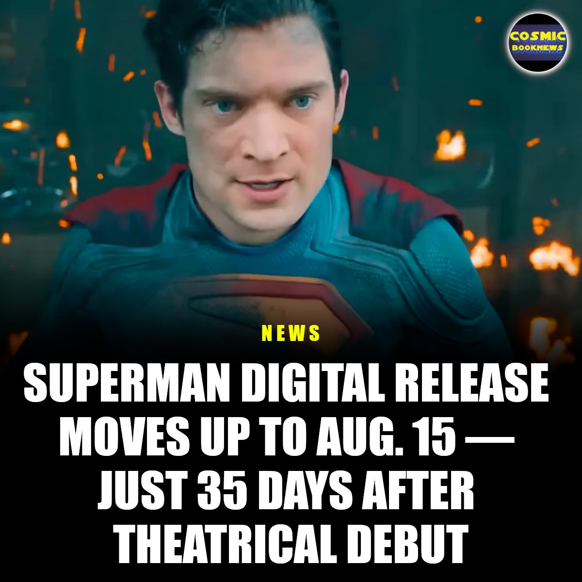 cosmicbooknews's tweet image. WOW! WB moves up the SUPERMAN digital release to THIS FRIDAY!!! That's only 35 days after release!!!

More: cosmicbook.news/superman-digit…