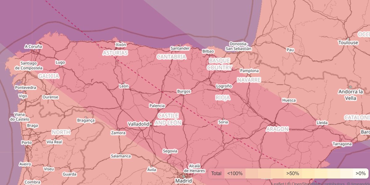 Txifliti's tweet image. Atzo SpaceX-k, #KF02 misioan #B1091-1 propultsatzailea erabiliz, Amazon-en #Kuiper konstelaziorako 24 satelite jaurti zituen.

Urtebete barru, 2026ko abuztuaren 12an, eklipse osoa izango dugu Euskal Herriko zati batean.

#Espazioa #EklipseOsoa