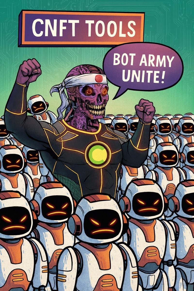 sirsimba55's tweet image. 👁️ We see EVERYTHING.
⚡ We track EVERYTHING.
🔥 We build EVERYTHING.
@CnftTools 
BOT ARMY… ASSEMBLE! 
#CNFTTOOLS #TOOL #CNFT