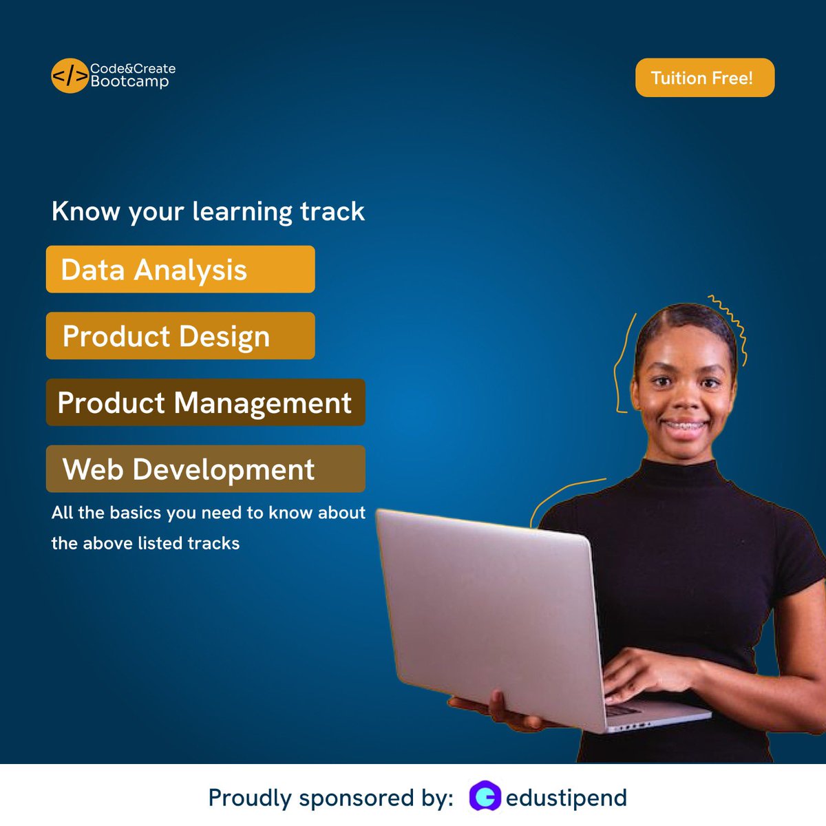 codecreatehq's tweet image. The countdown is on!

Know your path. Master your tools. Own your success. Code &amp;amp; Create Bootcamp is where it all begins! 💻

#CodeAndCreate #Bootcamp2025 #TechForGood #DigitalSkills