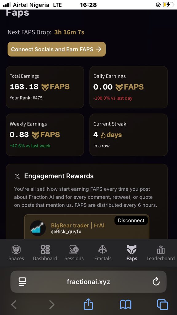 BigBear trader | 𝔽rAI (@risk_guyfx) on Twitter photo I've fallen so far in now sitting at #475 in the <a href="/FractionAI_xyz/">Fraction AI</a> leader board
Please, I need advice on what to do😭😭
It's becoming alot harder to keep up I've fallen so far in now sitting at #475 in the <a href="/FractionAI_xyz/">Fraction AI</a> leader board
Please, I need advice on what to do😭😭
It's becoming alot harder to keep up