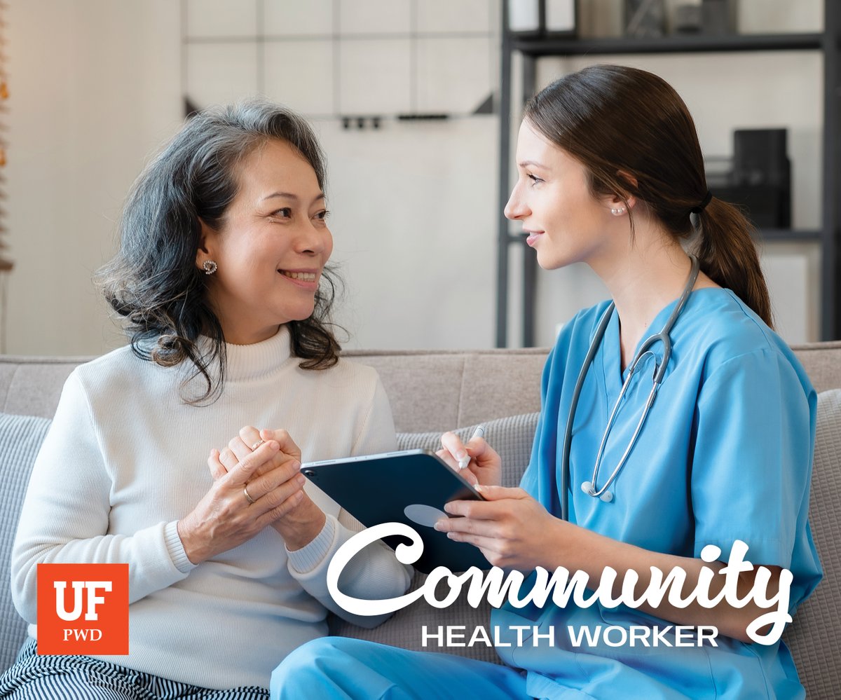 Ready to be a voice for your community? Train as a Community Health Worker and help bridge the gap to essential care and resources.
Get started today! go.ufl.edu/18v0h4v