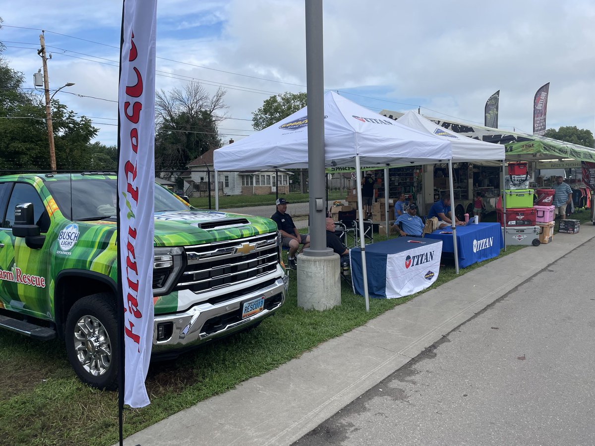 Terry_Johnston's tweet photo. @FarmRescueOrg  is hanging with our friends @GoodyearFarm at the @outlawpulling  pull August 12-13 at Elwell Family Park at the @IowaStateFair Stop by and say hello and check out our awesome #bushlight truck! 
#titan #titangoodyear #titanfarmtires #farmrescue https://t.co/95TfVIcvlB