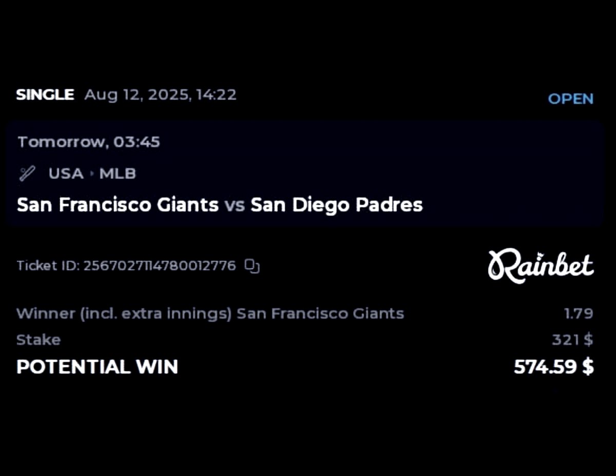 Confident the Giants will take care of the Padres