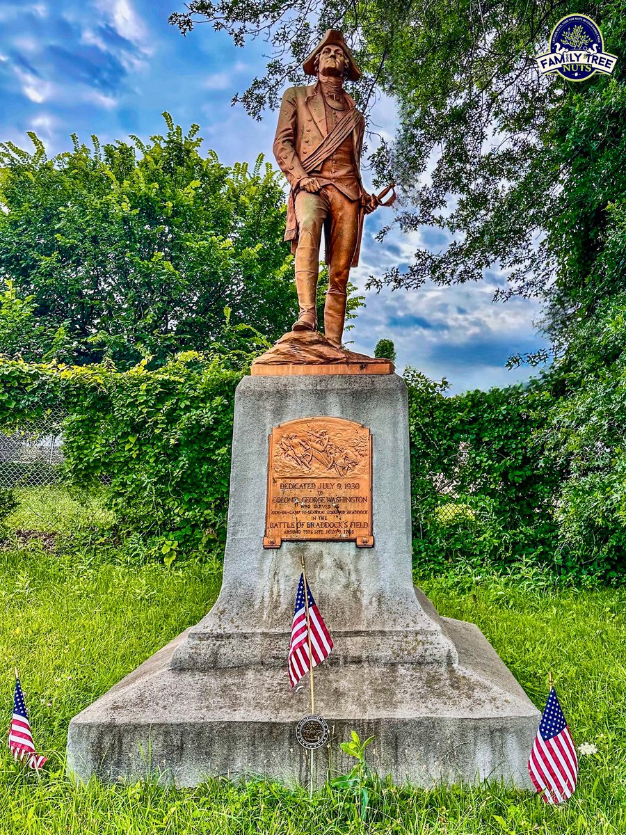 FamilyTreeNuts1's tweet photo. 🇬🇧 Washington Statue as a British Soldier, Braddock, Pennsylvania 

#georgewashington #frenchandindianwar #history #Ancestry #genealogy #AmericanHistory #ushistory #FamilyTreeNuts https://t.co/yKzT9Mpjfb