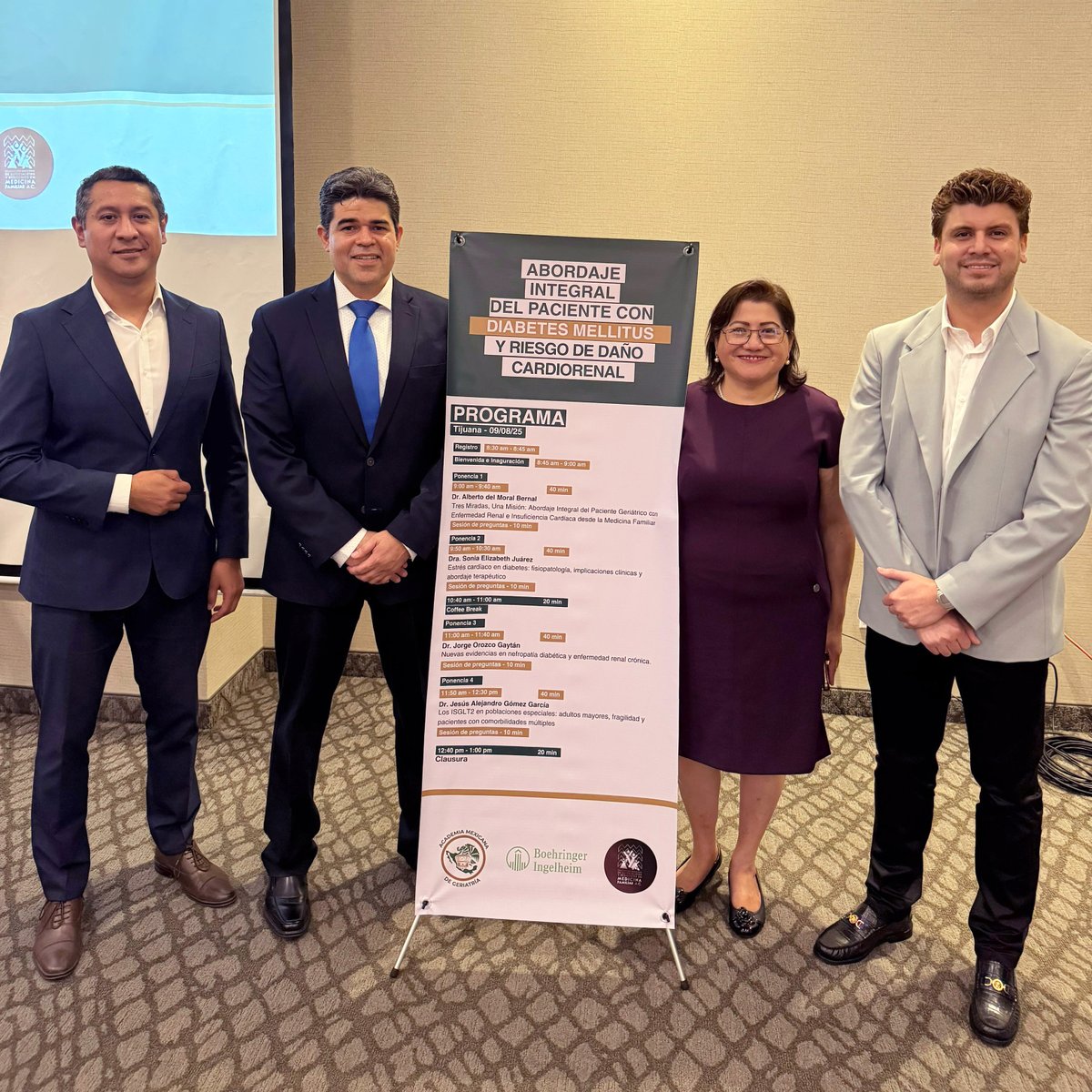 AMGeriatriaAC's tweet photo. ¡Gracias Tijuana! Por tan exitosa jornada de “Abordaje integral del paciente con diabetes mellitus y riesgo de daño cardiorrenal”. Excelentes anfitriones Asociación de Geriatría de Baja California.

#CapítuloTijuana #MedicinaFamiliar #AGBC #SomosGeriatras #SomosAcademia https://t.co/zm8dPnDZrK