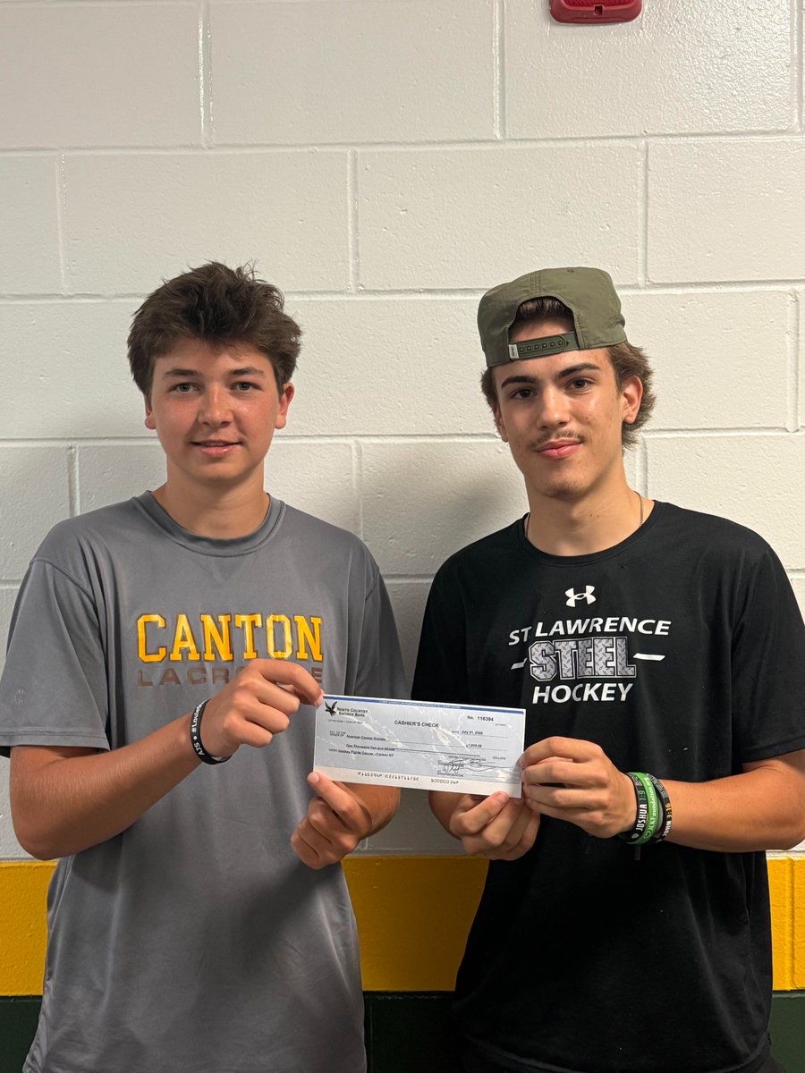 CantonBVH's tweet photo. The community support for our Hockey Fights Cancer game this past season was tremendous, and we can't thank you all enough for showing up to help us raise money for the American Cancer Society!
We were able to donate just over $1,000 to the American Cancer Society! Go Bears! https://t.co/zHkctGZjCj