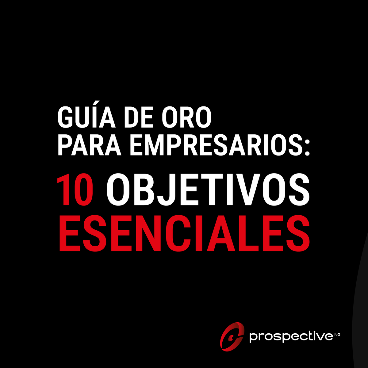 ProspectiveING's tweet image. 🔑 Guía de Oro para Empresarios: 10 Objetivos Esenciales
Dirigir una empresa sin objetivos claros es como navegar sin brújula. 🌊
Por eso, preparamos una guía práctica con los 10 pilares que todo empresario debe tener presentes para crecer con propósito, visión y estrategia.
