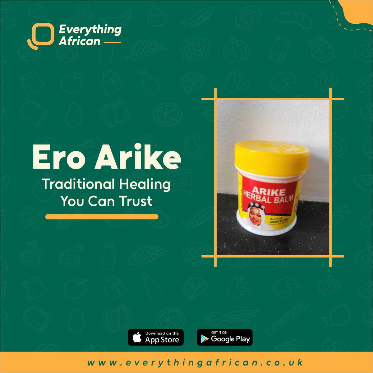 EvrythnAfrican's tweet photo. Don’t let muscle aches slow you down.
Keep one in your home — your body will thank you✨
#AfricanBalms #BodyRelief #EverythingAfrican #AbonikiPower #RobbRelief #EroArike #NaturalHealing #TraditionalRemedy
Shop all three balms now at https://t.co/lyN3dGDtMl https://t.co/K1ydYLfaX7